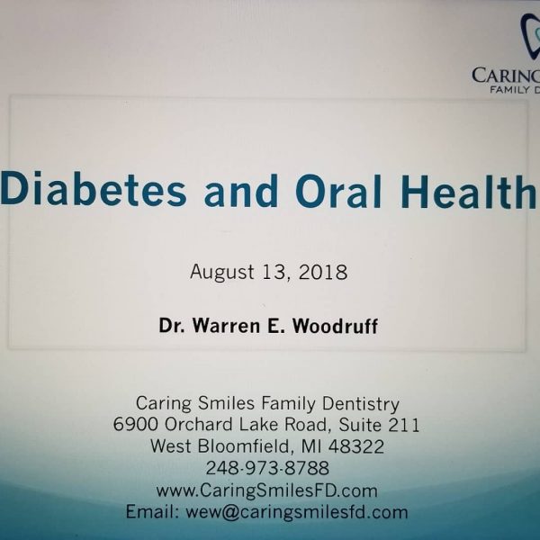 Dr. Warren Gives Presentation About Oral Health & Diabetes